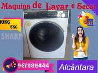 Maquina de lavar e secar roupa 10kg/ 6kg  com entrega é montagem