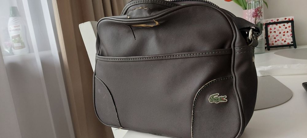 Torebka/listonoszka brązowa Lacoste