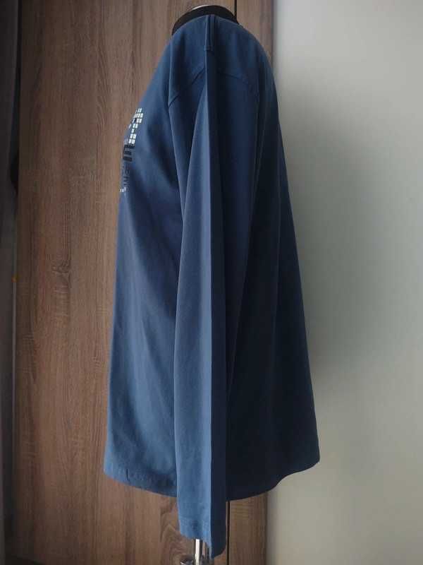 Niebieska Cienka Bluza Długi Rękaw 95% Bawełna La Star Rozmiar XXL