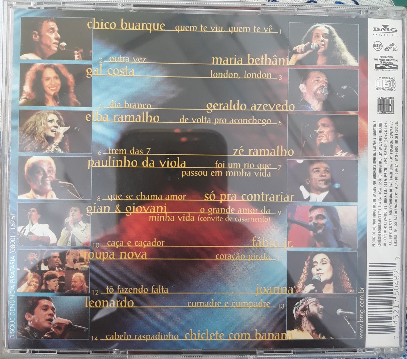CD Colectanêa Brasil Ao Vivo (Caetano Veloso,Maria Bethânia,Gal Costa)