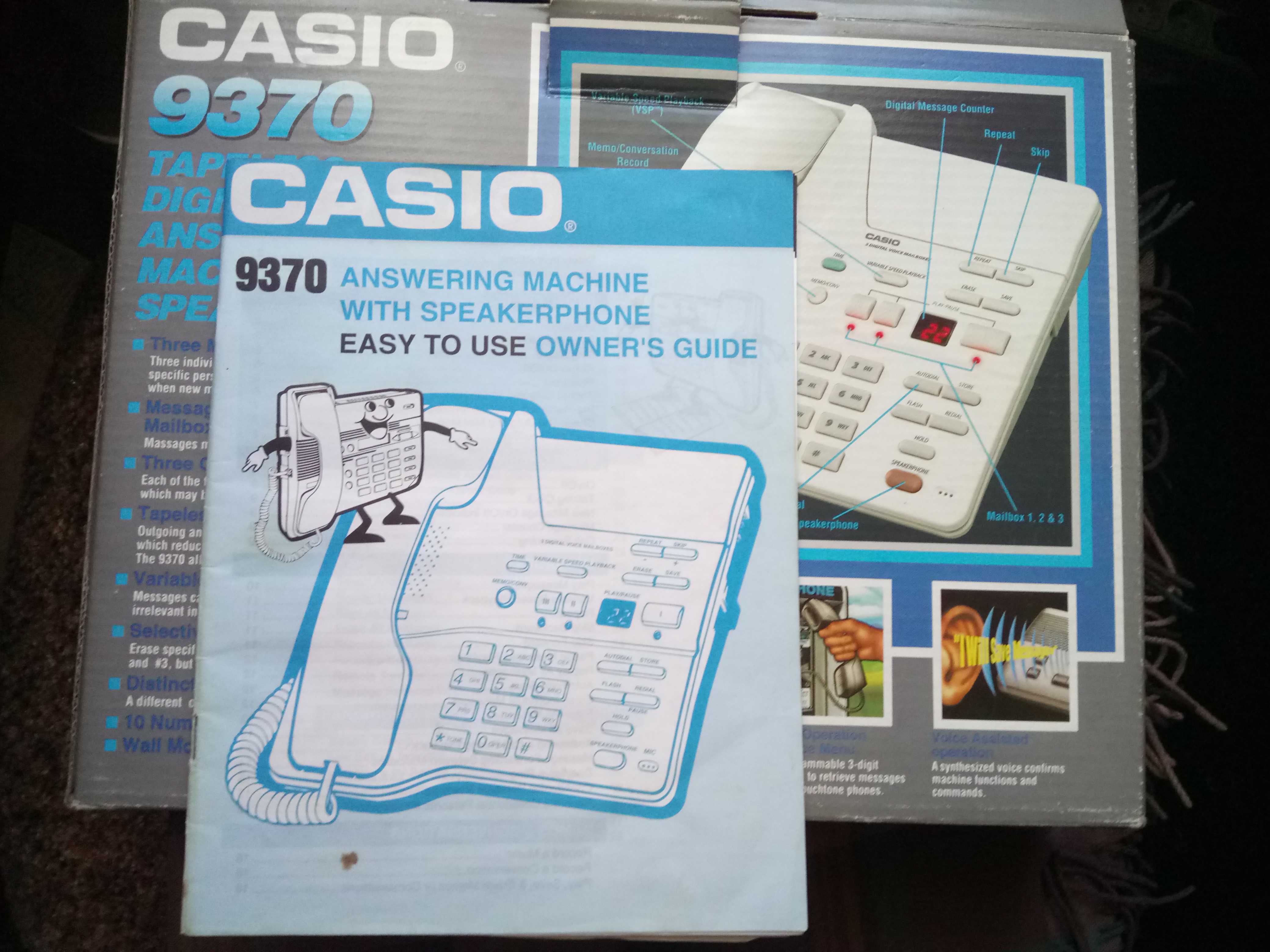 Стаціонарний телефон Casio 9370 з автовідповідачем