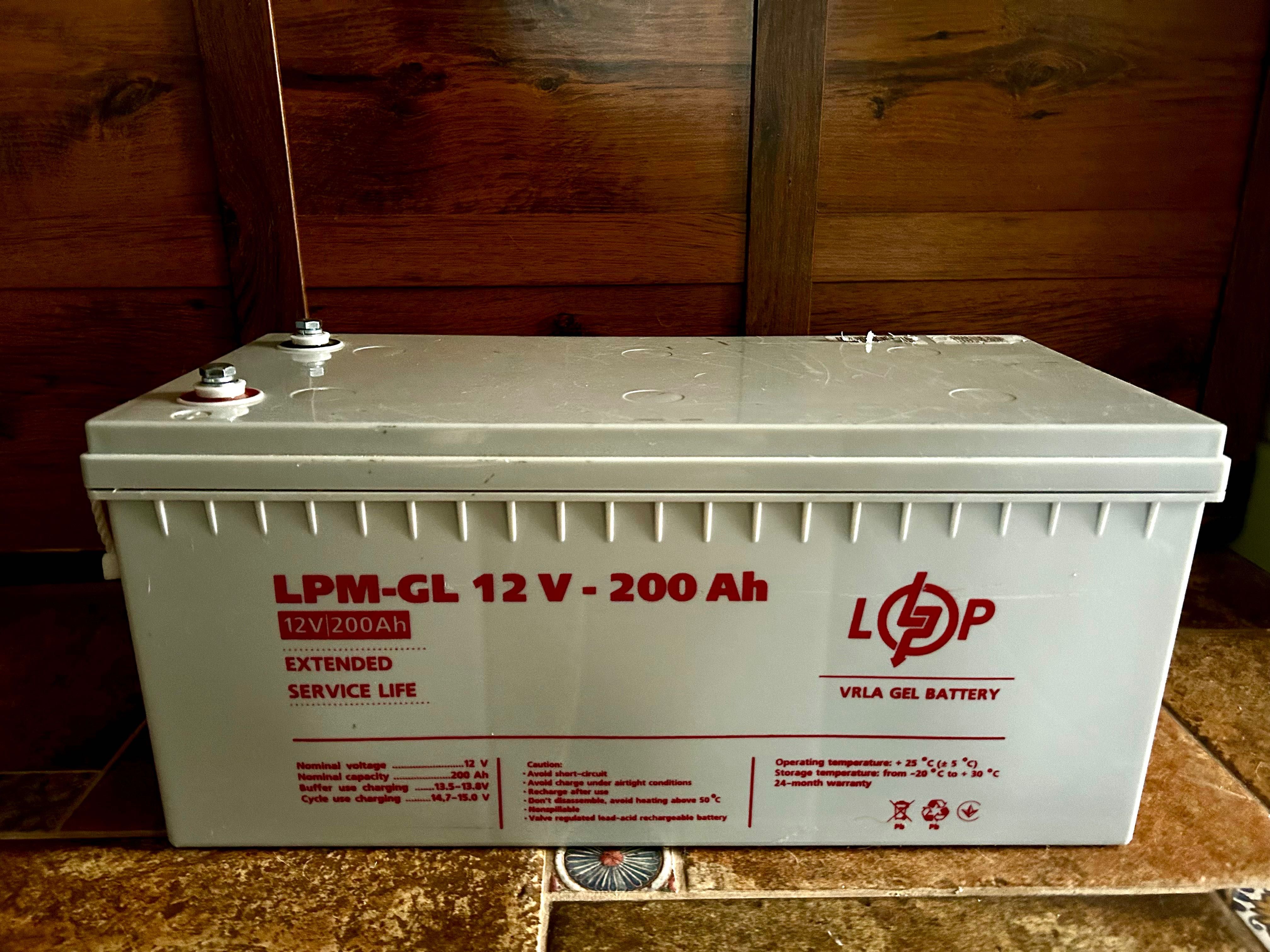 Акумулятор LOGICPOWER LPM-GL 12V-200Ah