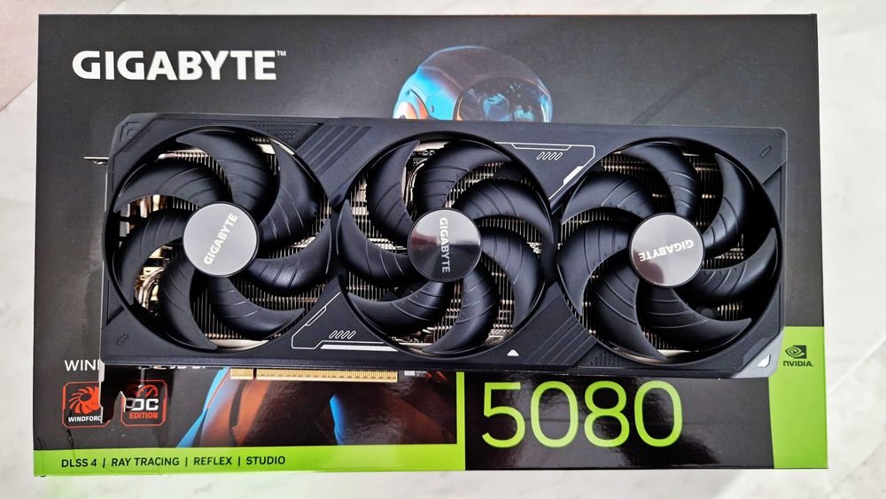 Gigabyte GeForce RTX 5080 Windforce OC 16GB DLSS4 Wawa X-kom 36m GWar.