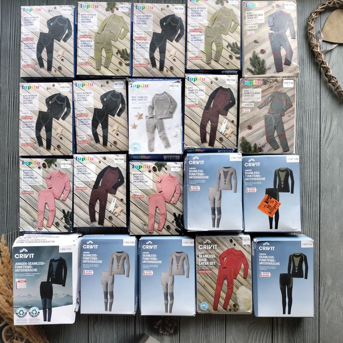 Термобілизна зональна Crivit, Lupilu 98-104;110-116;146-152;158-164