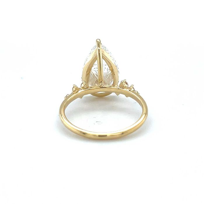 Anel - 14 K Ouro amarelo - 8.23ct. tw. Diamante