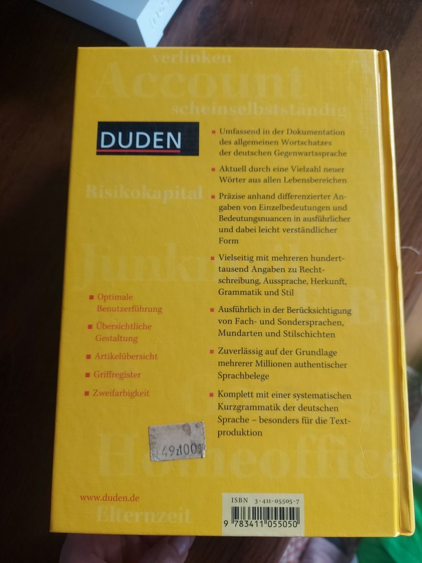 Słownik niemiecko - niemiecki Duden