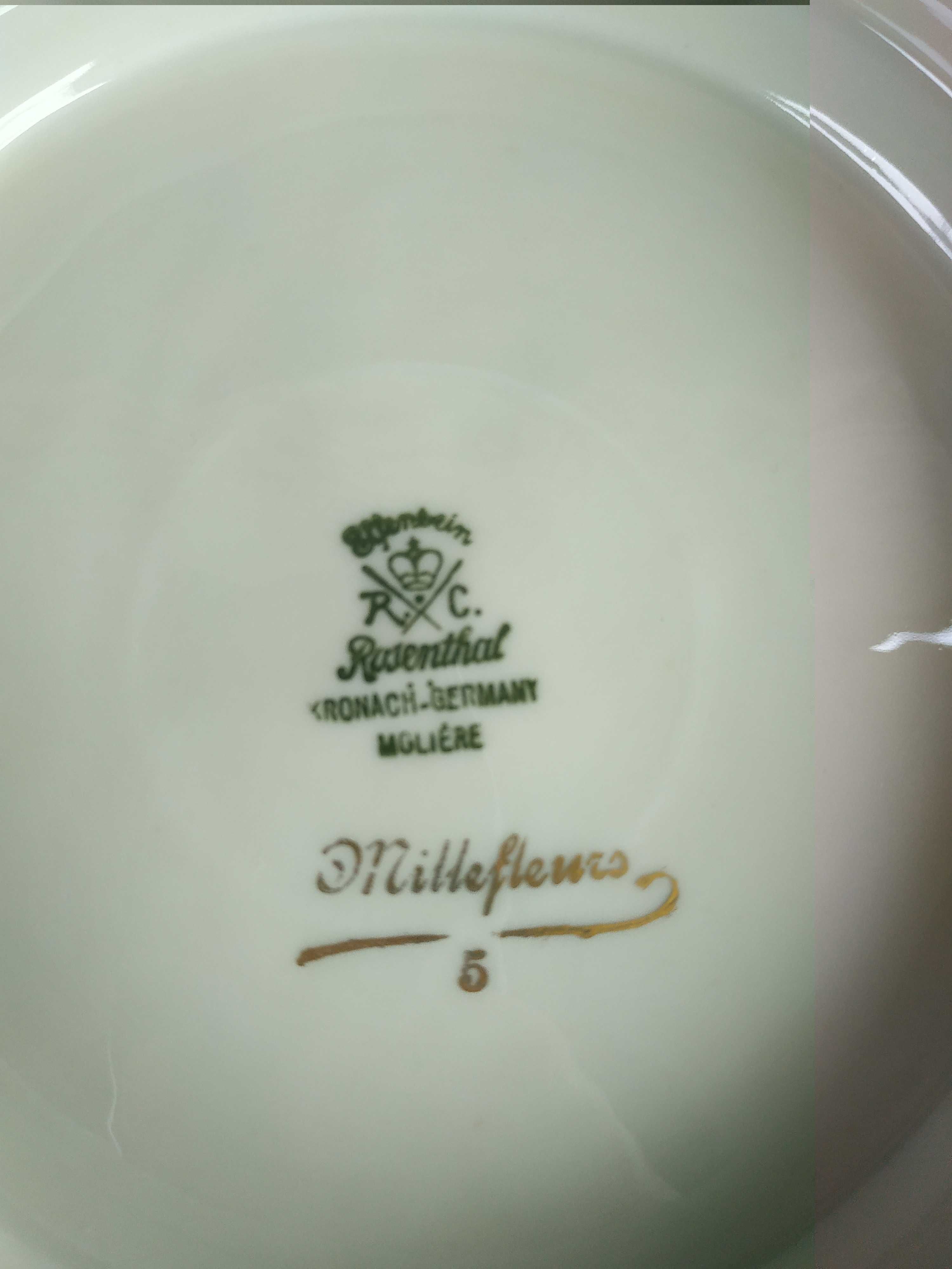 Блюдо на ножке тарелка Розенталь Rosenthal Германия Антиквариат Фарфор
