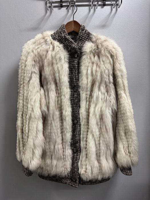 Futro naturalne z lisa unikat vintage lata 90 Fisher