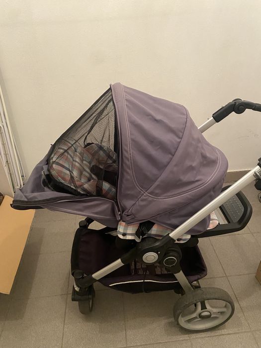 Wózek 2w1 teutonia v2 z akcesoriami plus baza z fotelikiem