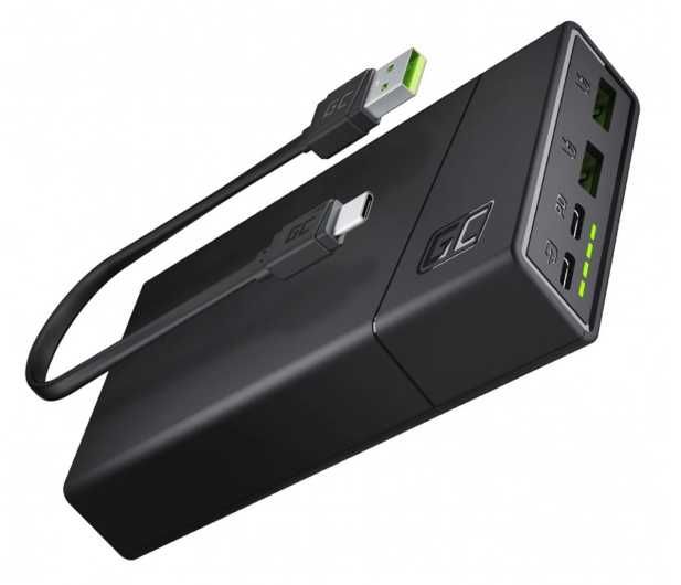 Powerbank Green Cell PowerPlay 20 20000mAh/PD/UC/18W Black