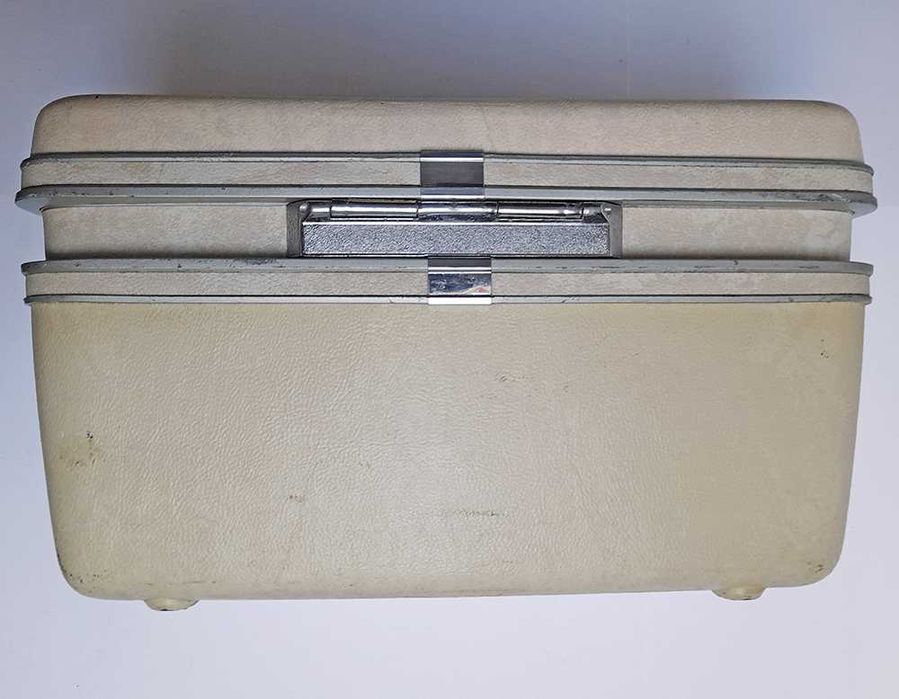 Antigo Baú Necessaire Viagem Branco Vintage Samsonite