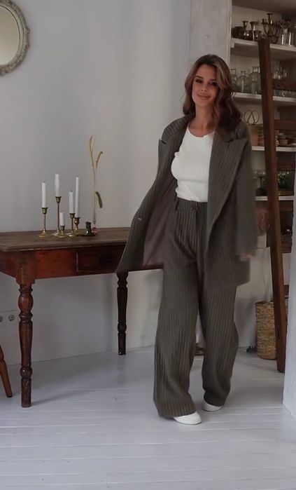 Костюм оверсайз, цвета хаки