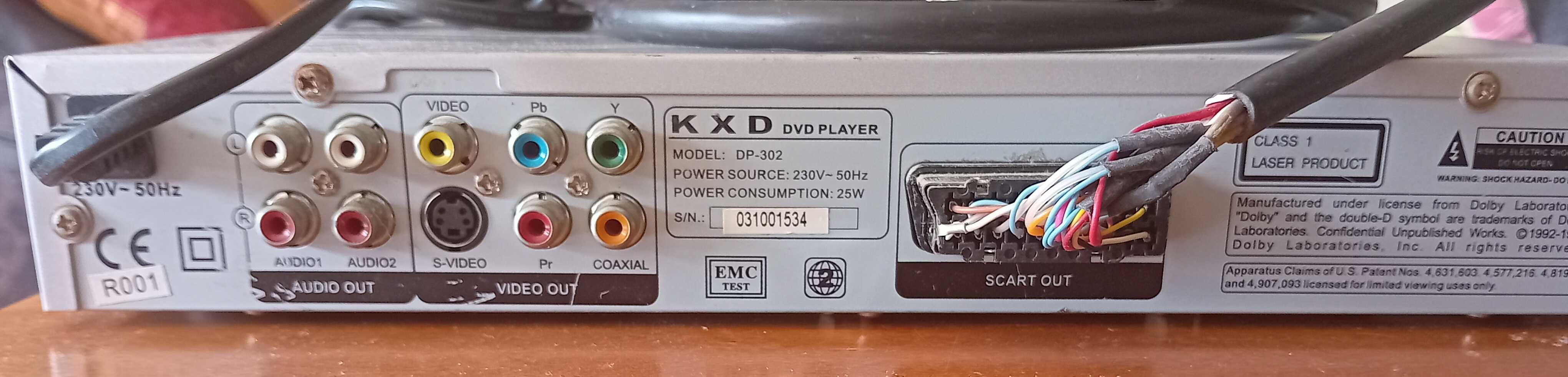 Leitor DVD KXD DP302