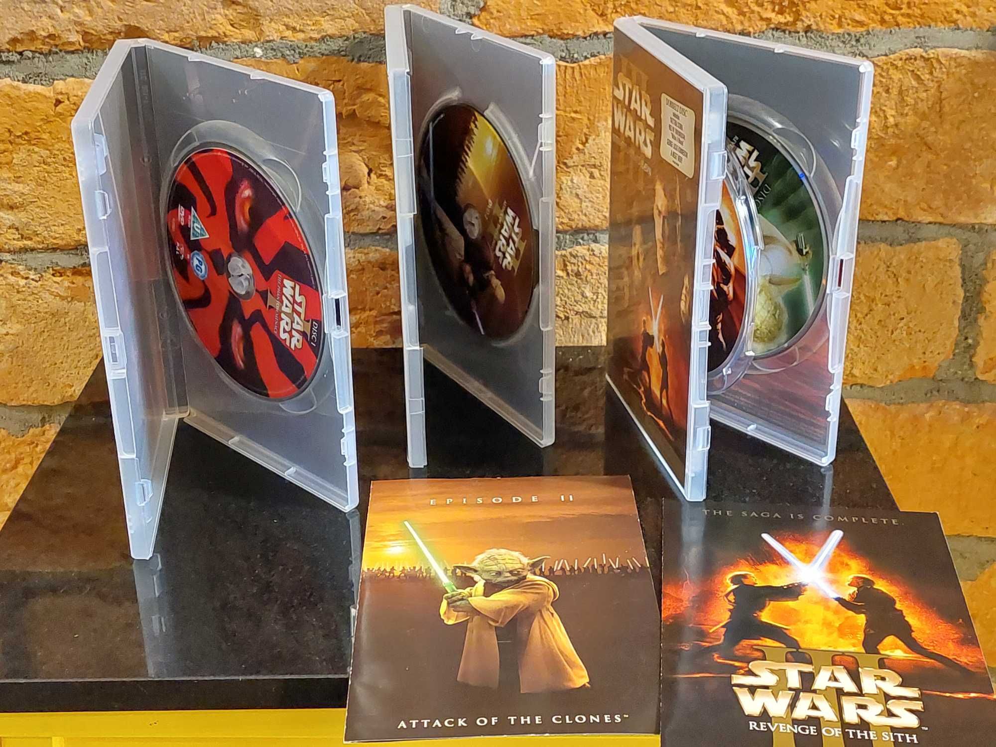 Film 5x DVD STAR WARS Gwiezdne Wojny trylogia uniwersum epizod 1-3 org