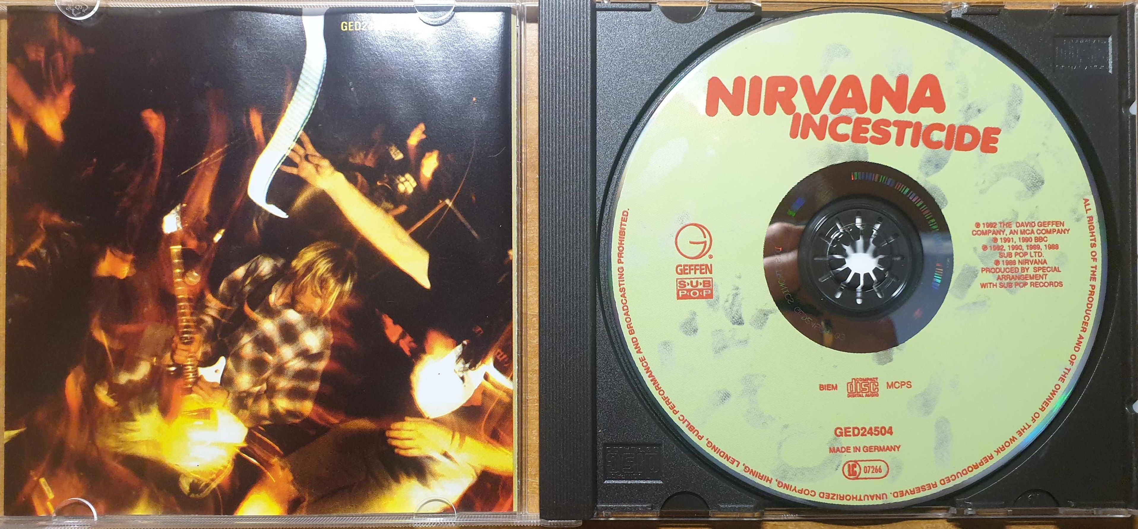 Nirvana Incesticide audio CD oryginalna wydanie maksymalnie z 1998