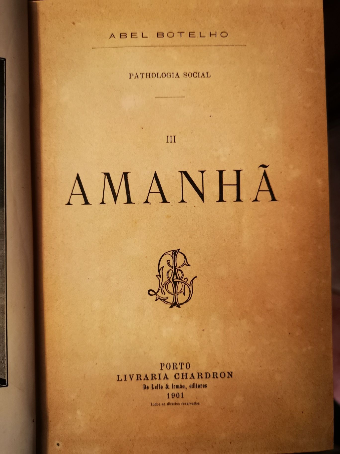 LIVRO Amanhã de Abel Botelho