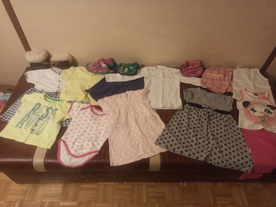 Paka, zestaw ubranek dla dziewczynki rozm. Ok. 80-104