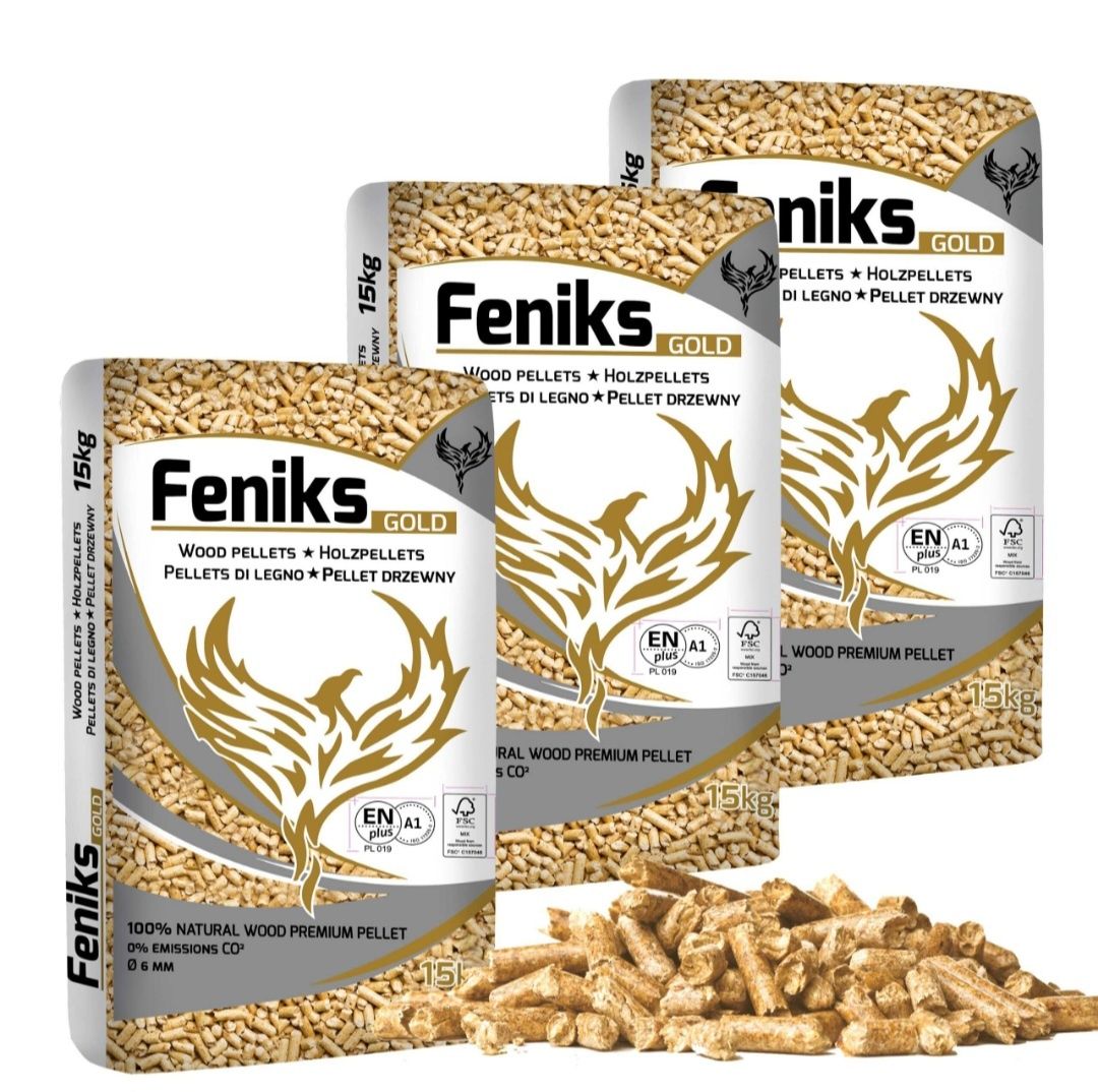 Pellet ENplus A1 FENIKS GOLD (975kg) Rewelacyjny pelet drzewny Fenix