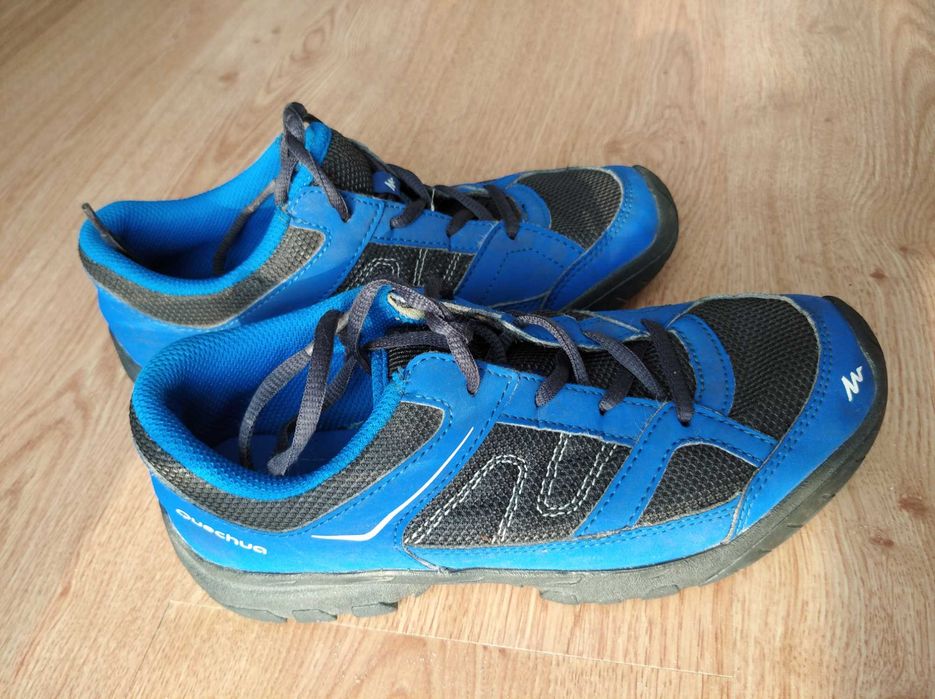 Buty Decathlon Quechua trekingi niebieskie rozm 36 tj 225