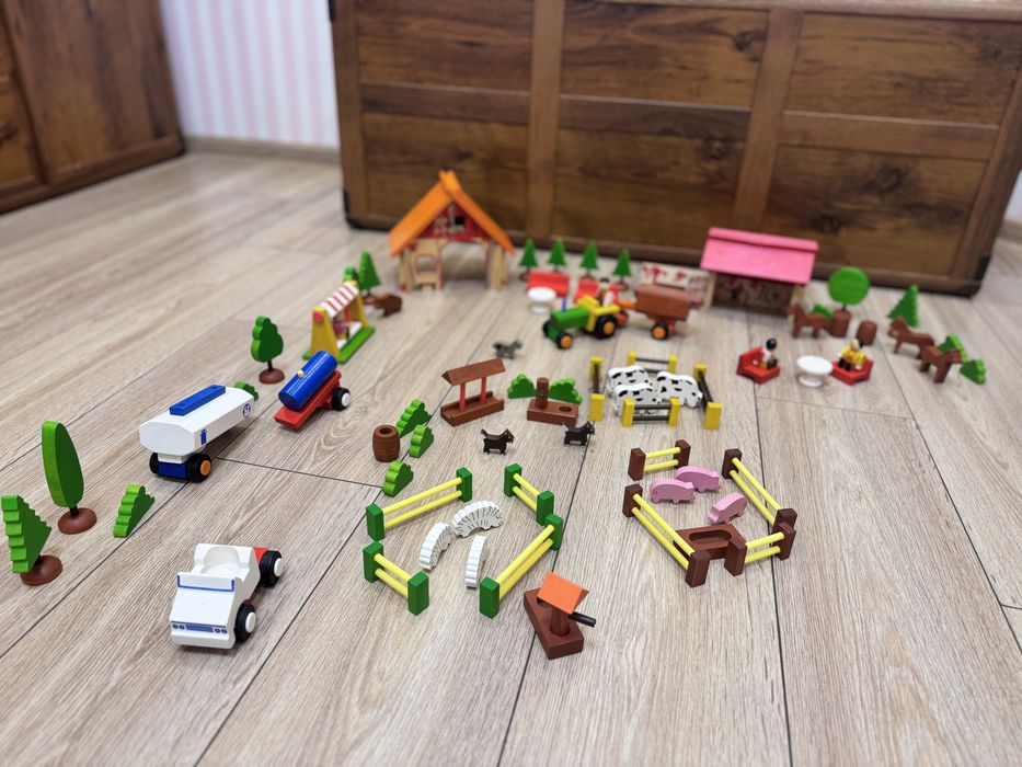 Деревяний конструктор Woody Farm