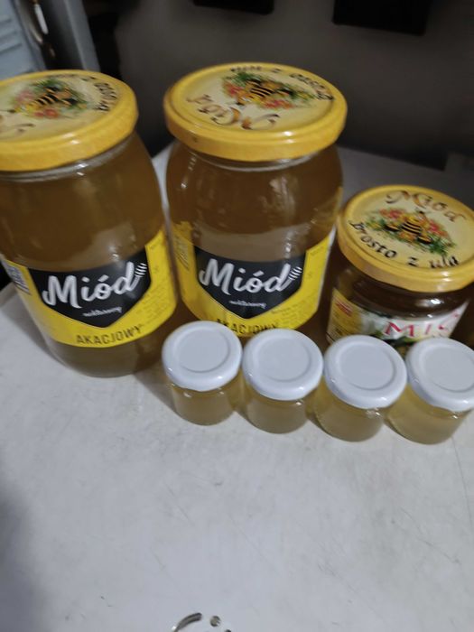 Miód akacjowy 2 kg z własnej pasieki
