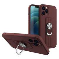 Etui Ring Case z uchwytem i podstawką do Samsung Galaxy A32 5G - Brąz