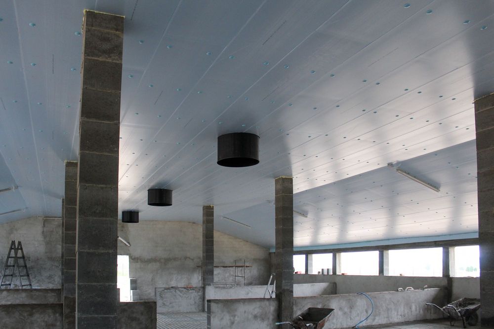 Sufit Strop do Tuczarni Błękitne Panele Izolacyjne Styrodur XPS AGRO