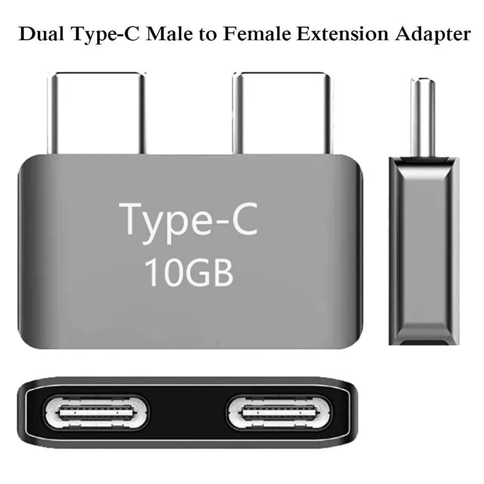 Двойной Type-c Hub, на 2 USB 3.1 для MacBook, Хаб, Переходник