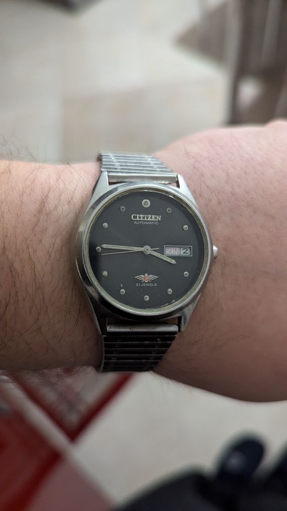 Часы Citizen automatic прозора кришка, годинник Японія