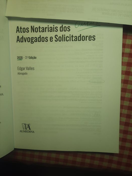 Actos Notariais dos Advogados e Solicitadores