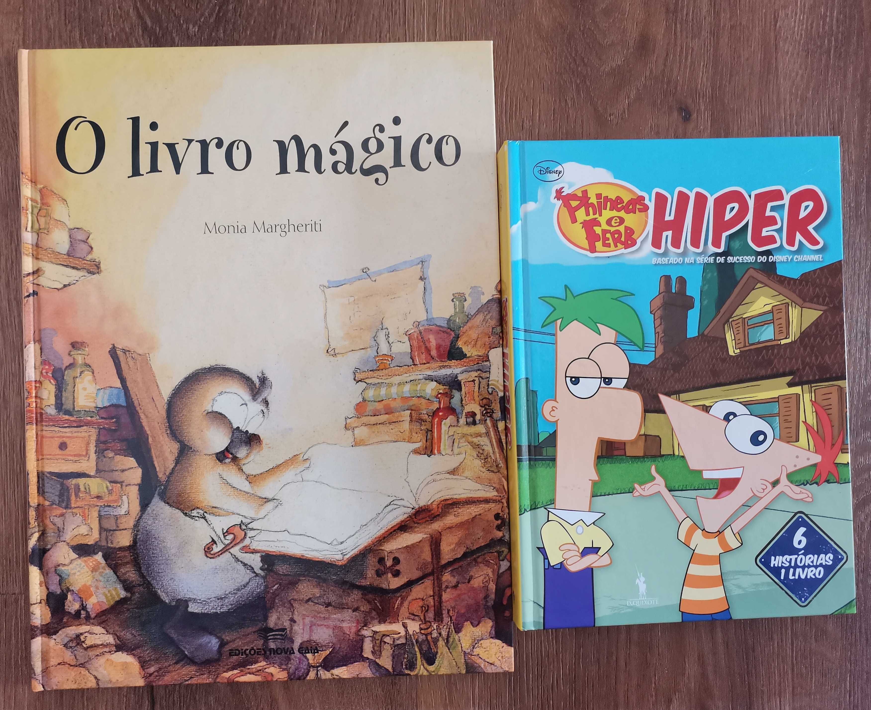 Lote de livros os primos/cão espião/Jack Sparrow/Phineas e Ferb