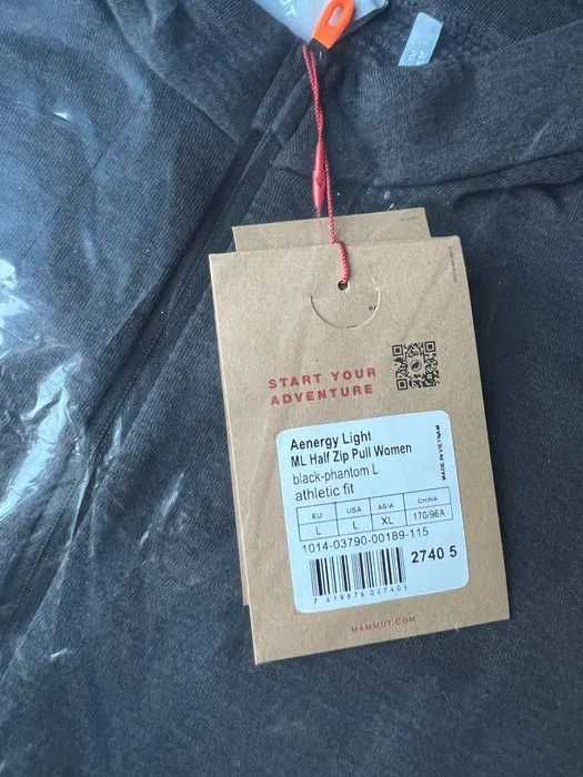 Damska Bluza Mammut Aenergy Light ML Half Zip Pull. Rozmiary M i L.