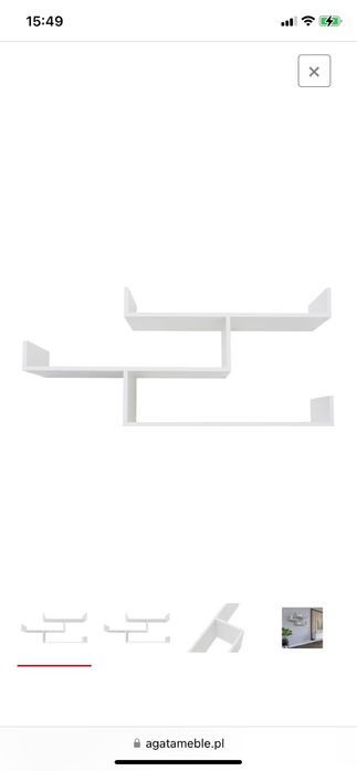 Półki białe Agata meble
