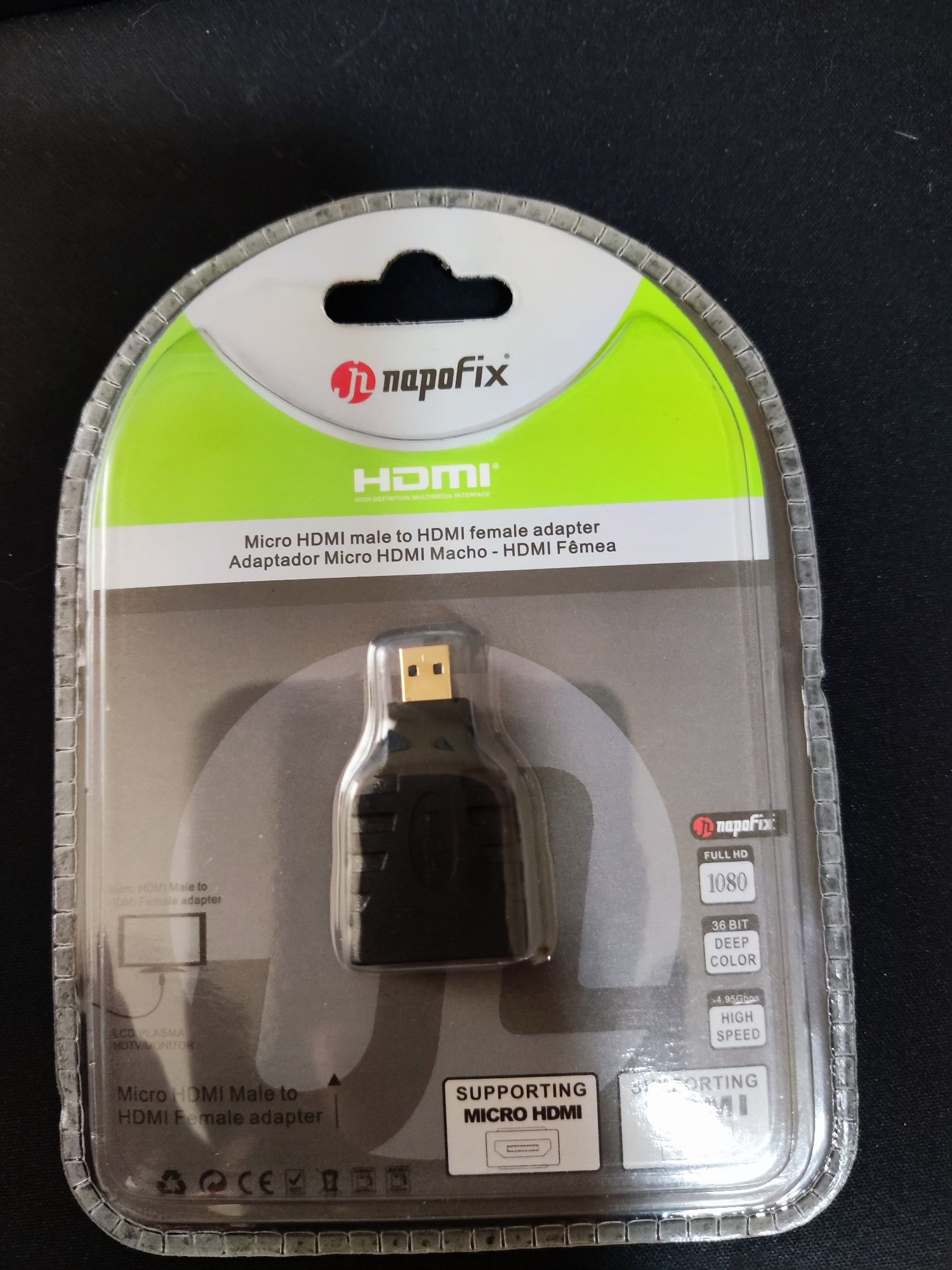 Adaptador Micro HDMI para HDMI