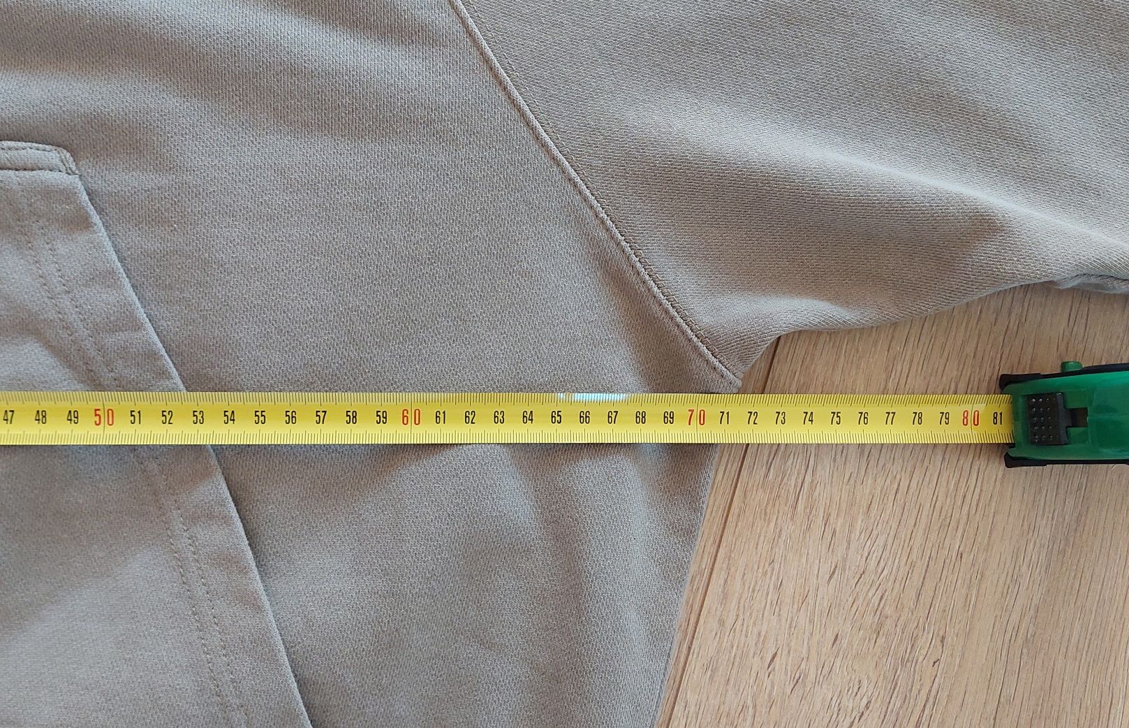 Cropp r.M oversize beżowa/khaki bluza kaptur / kangur / kieszeń