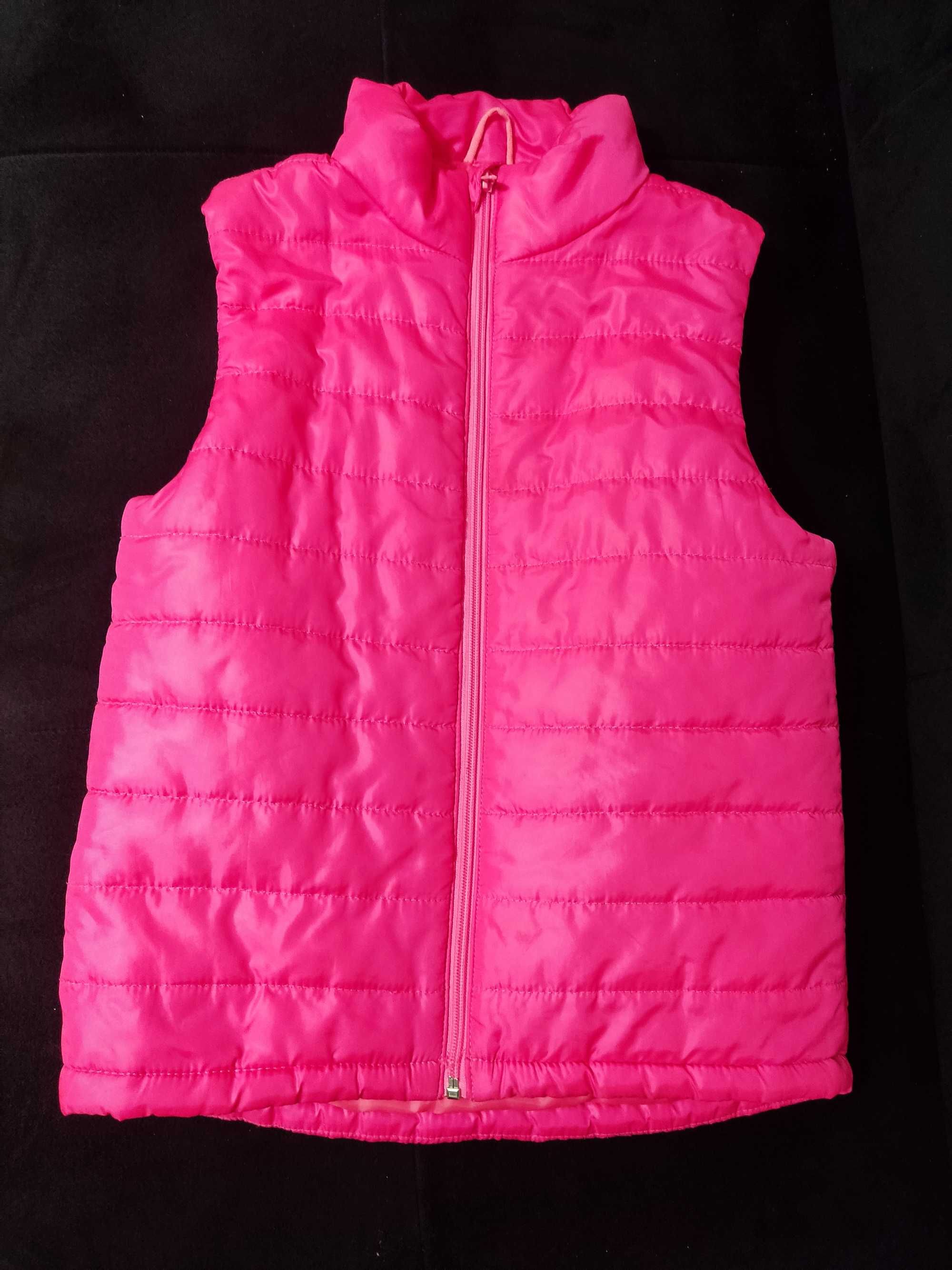 Bezrękawnik kamizelka różowa 134/140 H&M