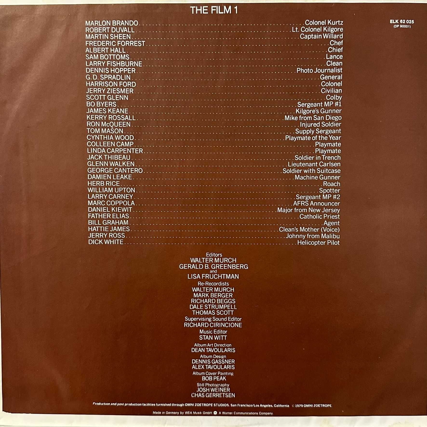 Apocalypse Now - Soundtrack (Vinyl, 1979, Germany)