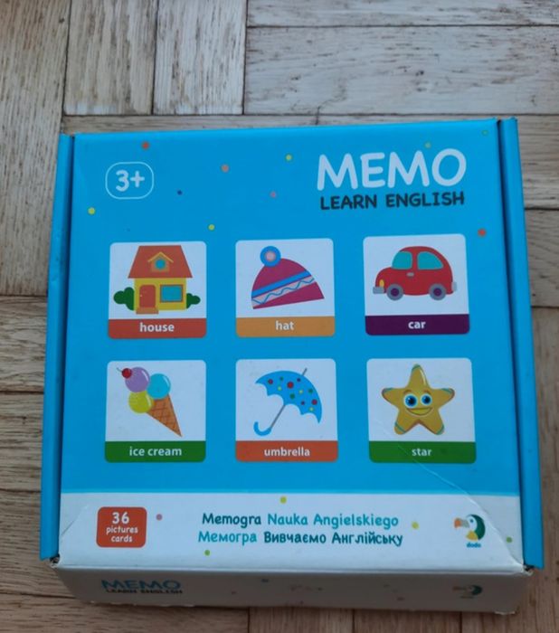 Gra Memo Learn English kompletna