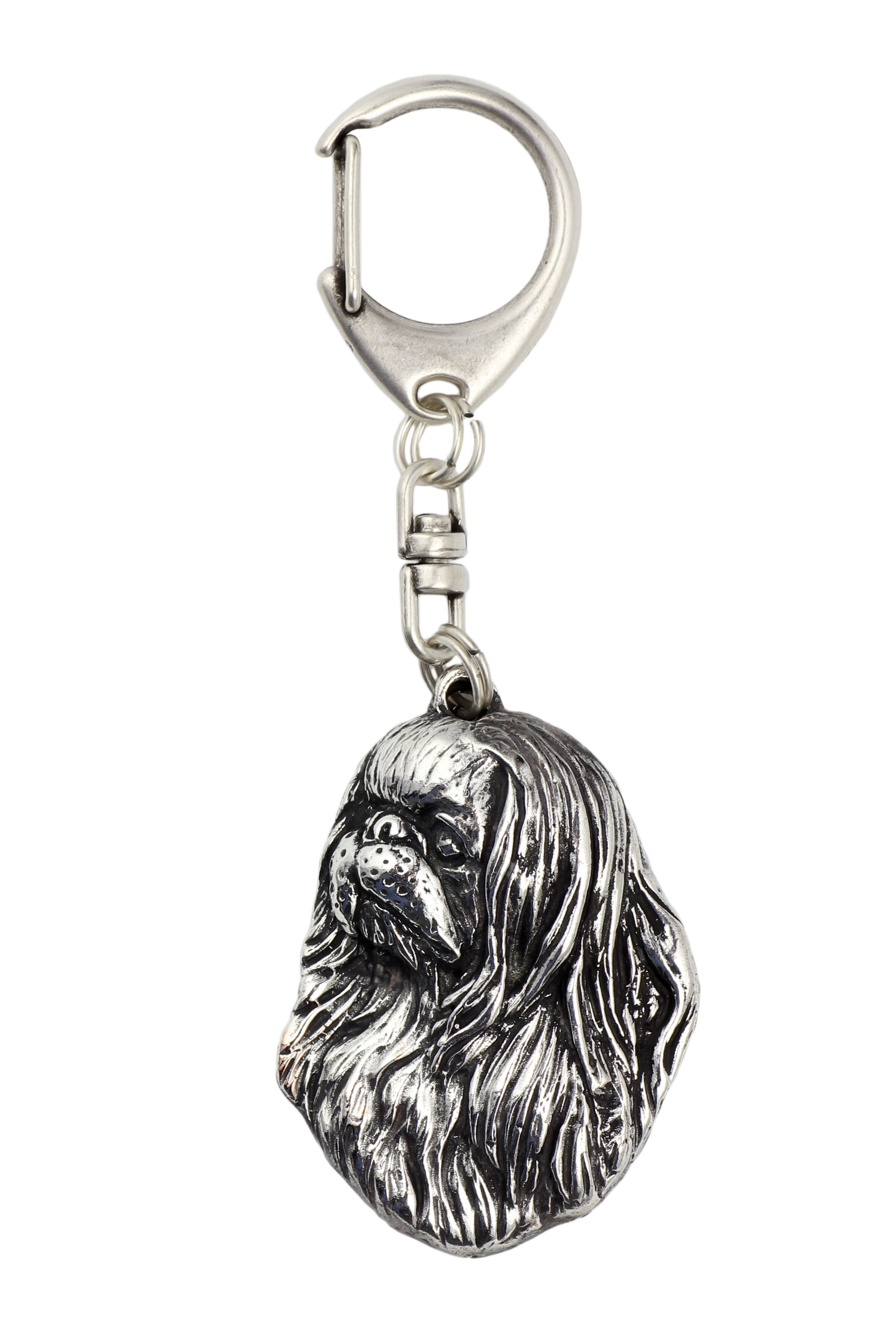 Chin japoński brelok posrebrzany Art-Dog