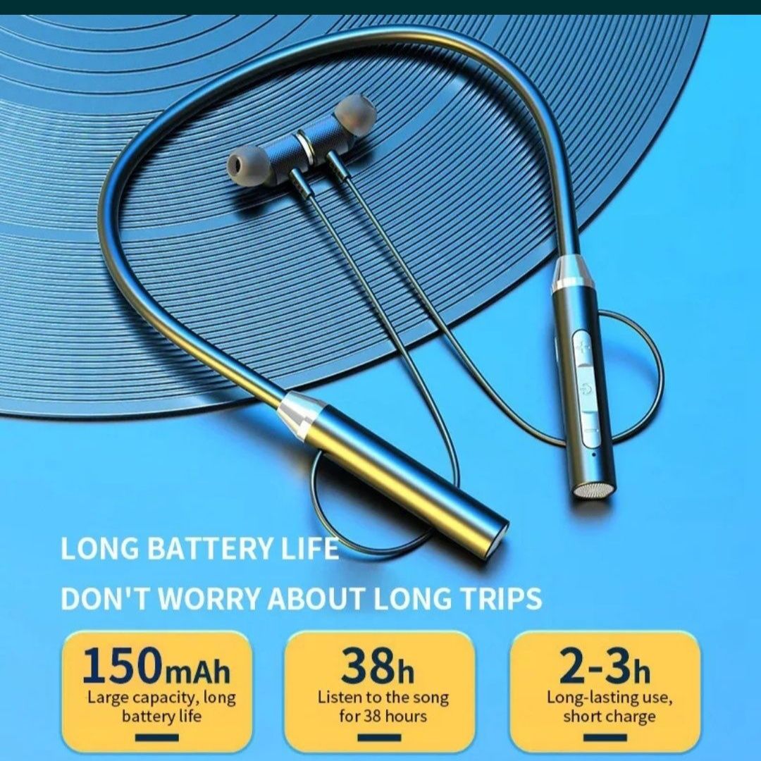 Удобные блютуз наушники Bluetooth V5.0