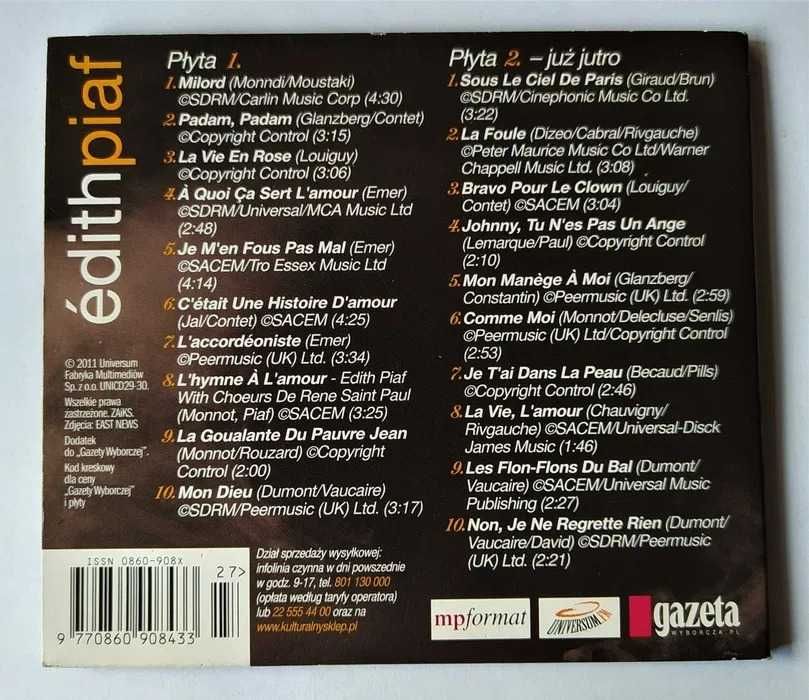 Edith Piaf - Edith Piaf 2 CD