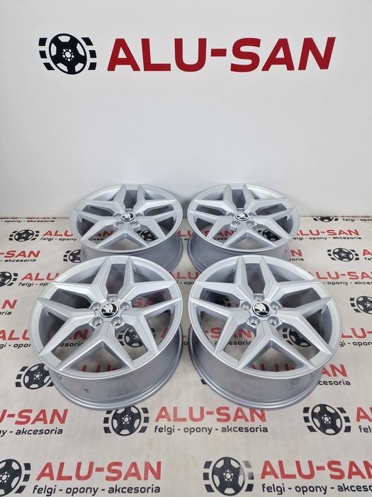 NOWE alufelgi SKODA 17" 5x100 Nowa Fabia (PJ) Srebrny