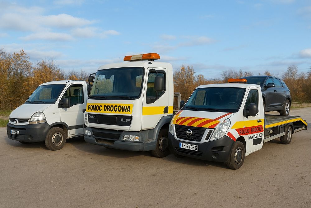 24H POMOC DROGOWA autolaweta osobowe bus transport holowanie laweta