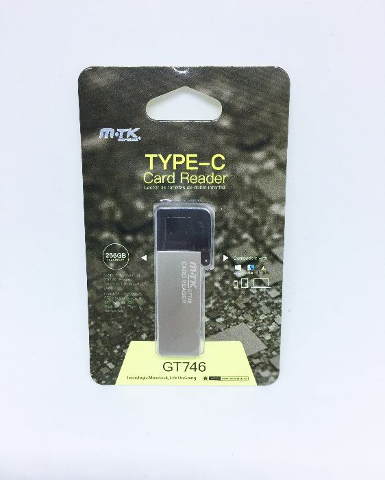 Leitor de cartões Micro SD com interface dupla (USB e Type-C / USB-C)