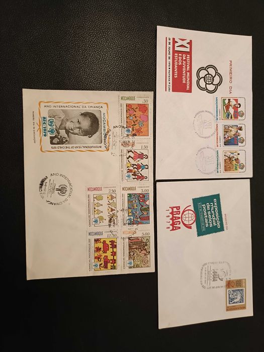 9 Envelopes de Moçambique 1976-79