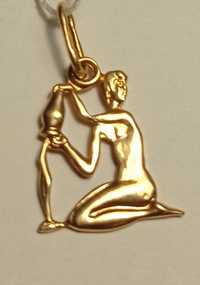 Подвеска кулон золото 583 проба СССР, знак зодиака Водолей