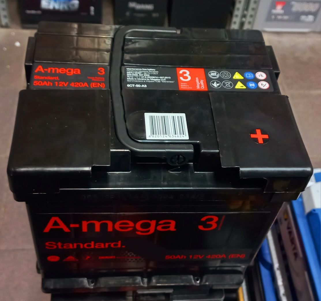 Akumulator AMEGA M3 12V 50AH 420A nowy