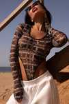Боди сетка хаки boho Lior