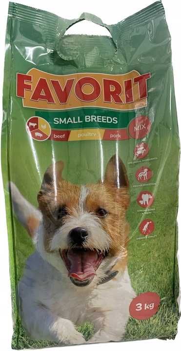 Karma dla psa 3kg FAVORIT MAŁE RASY