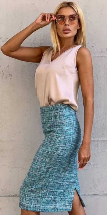 Твідова шикарна спідниця Escada